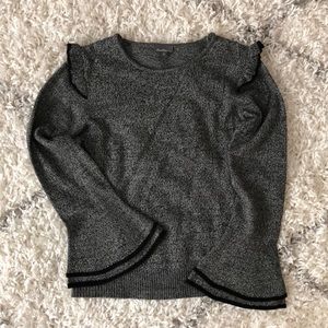 Ruffle bell sleeve sweater